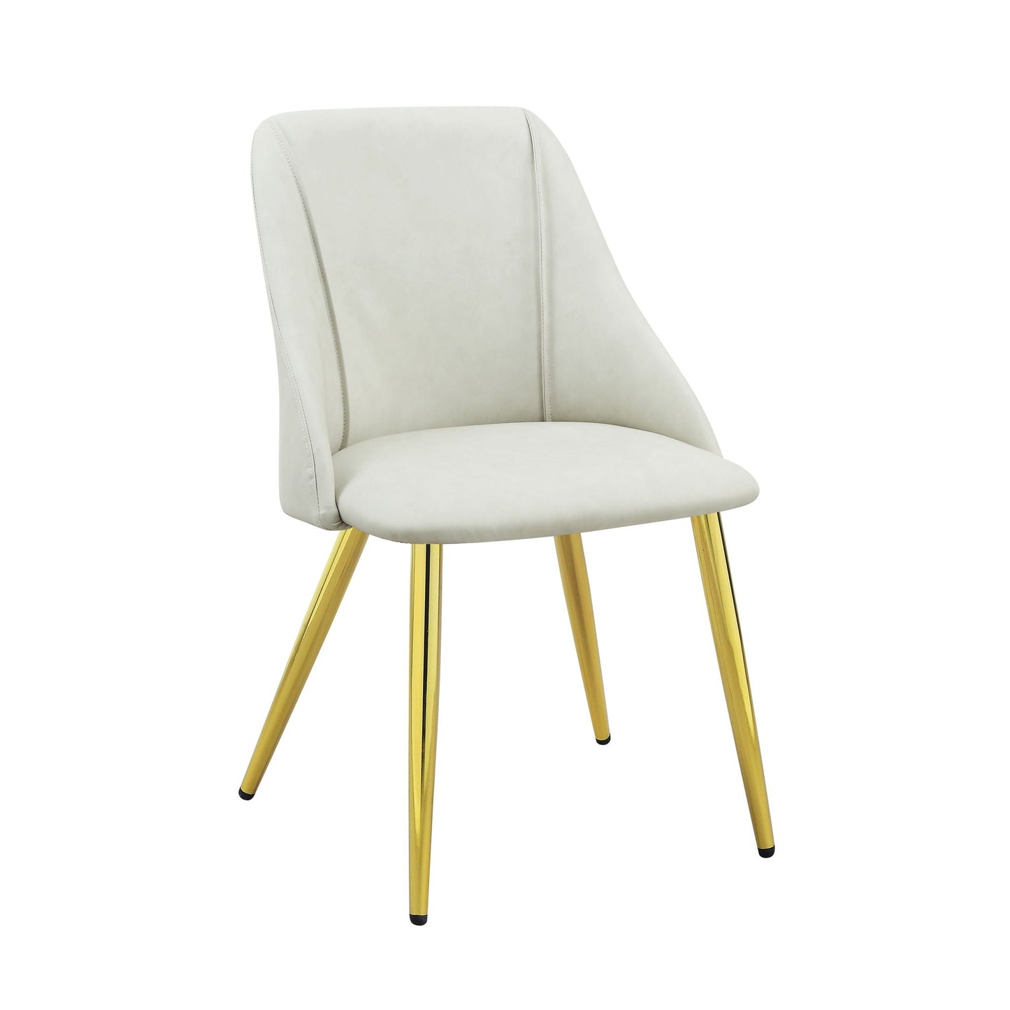 Gaines Synthetic Leather Side Chair (Set of 2) - White