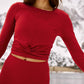 Beyond Yoga - Featherweight Center Stage Cropped Long Sleeve Pullover