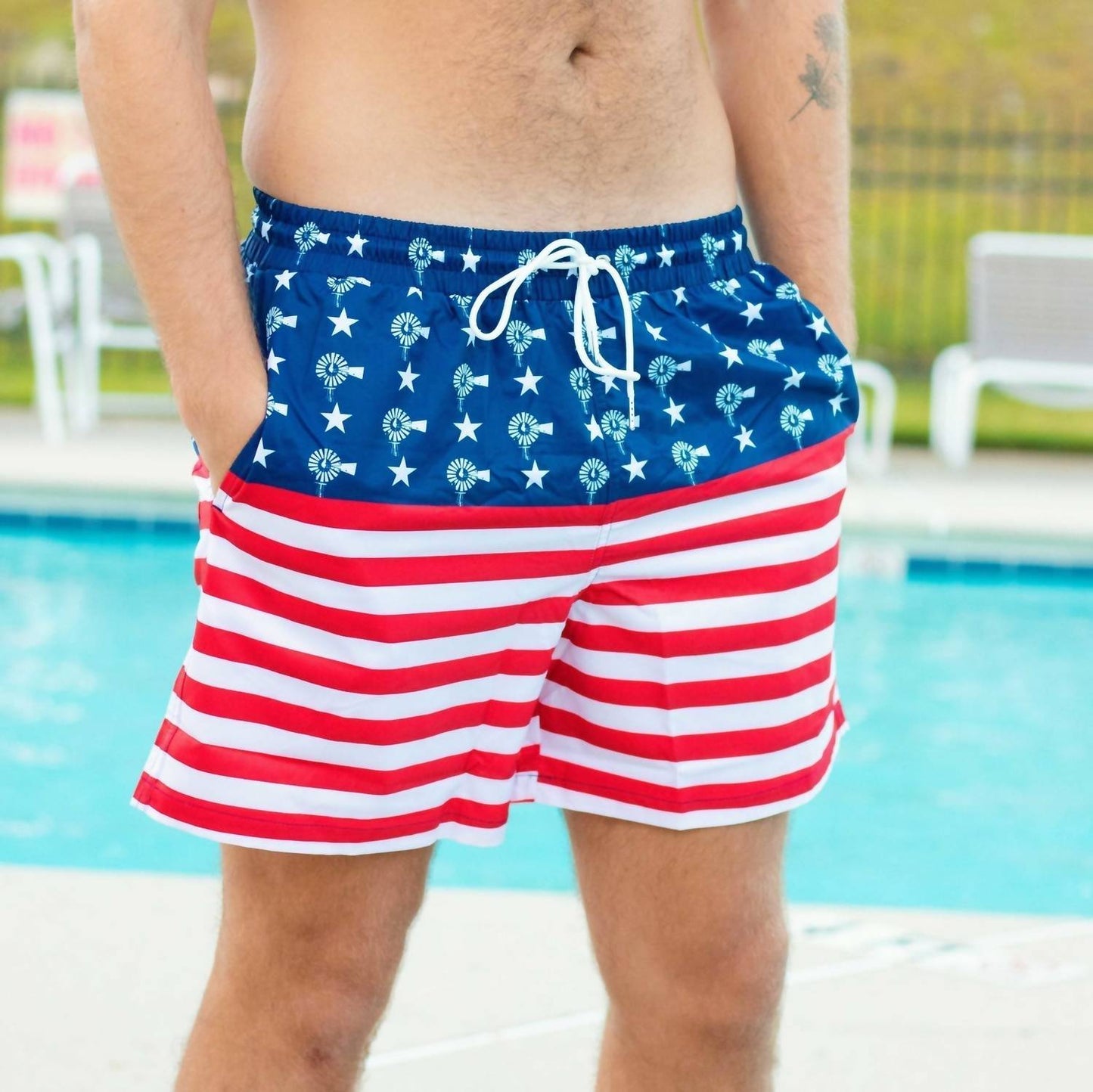 Old South Apparel - Usa Swim Trunks