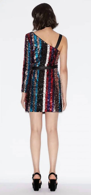 Armani Exchange - Sequin One Shoulder Mini Dress