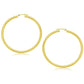 14k Yellow Gold Polished Hoop Earrings (50 mm)