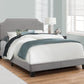 8th Street Transitional Full Upholstered Bed - Gray