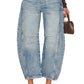 Free People - Good Luck Mid Rise Barrel Jean