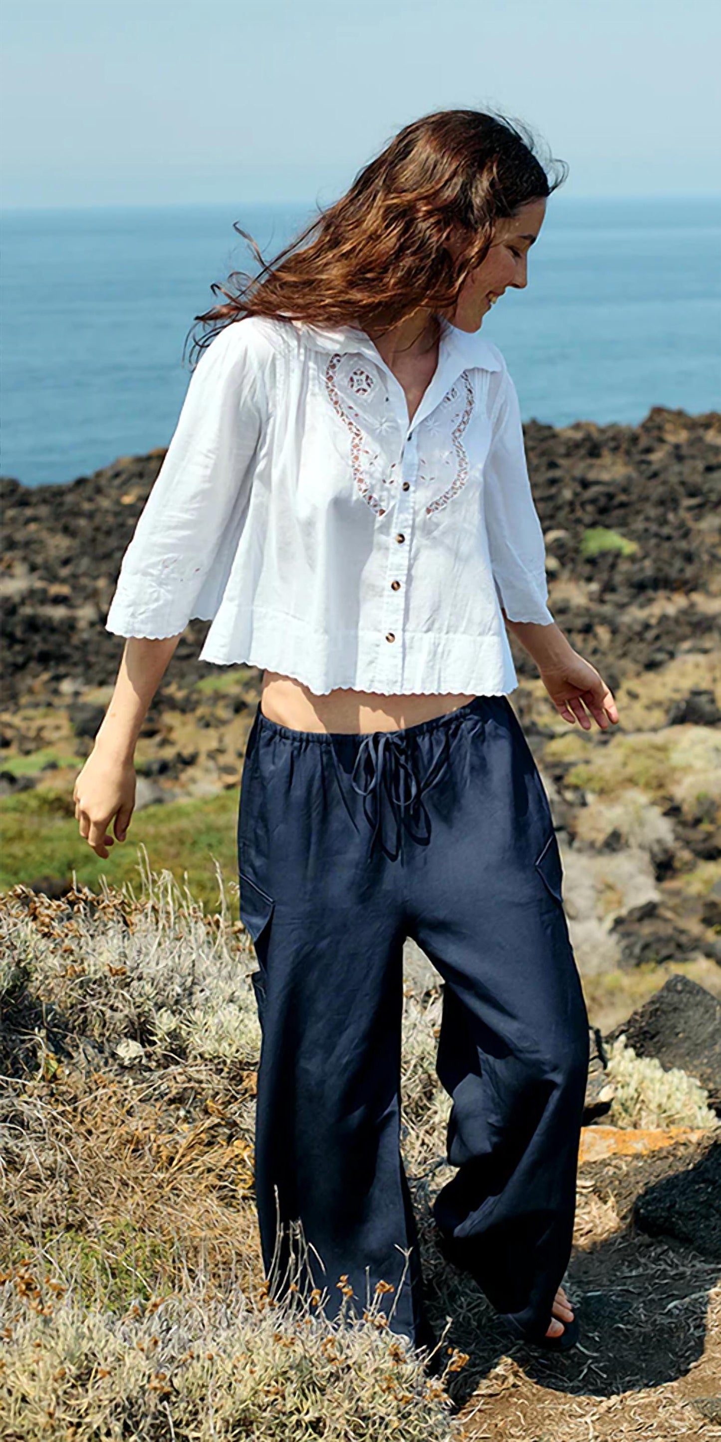 Ciao Lucia - Cezanne Button Down Top