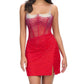 Ashleylauren - Corset Bustier Cocktail Dress