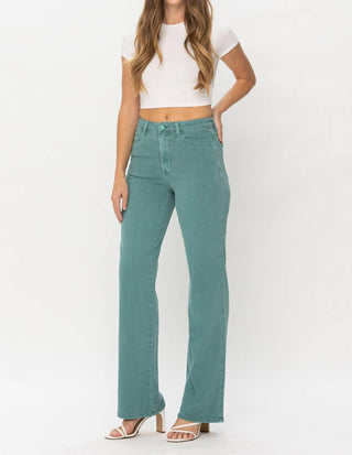 Judy Blue - High Waist Garment Dyed 90s Straight Denim Jeans