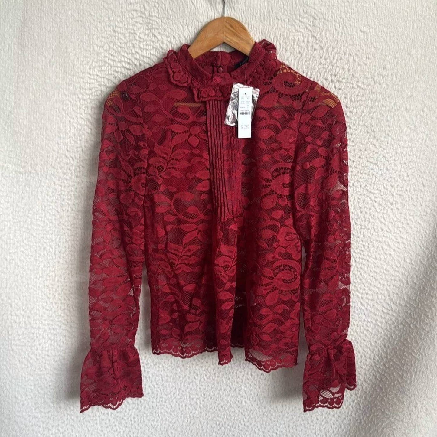 J.Crew - Women's Lace Mockneck Top