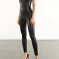 Commando - Faux Leather Cami Cat Suit