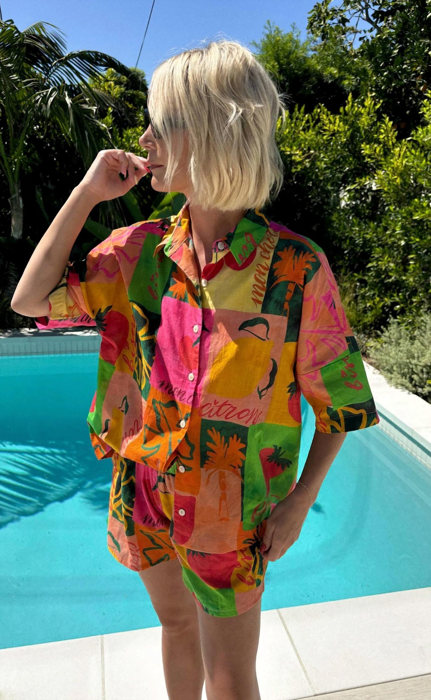 Beach Riot - Naida Button Front Top