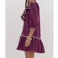Style Usa - Solid Ruffled Mini Dress