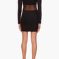 Susana Monaco - Notch Neck Long Sleeve Bodycon Minidress