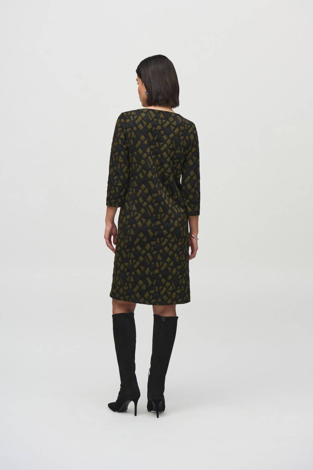 Joseph Ribkoff - Geometric Jacquard Shift Dress