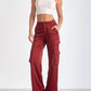 Elan - Amber Satin Cargo Pants