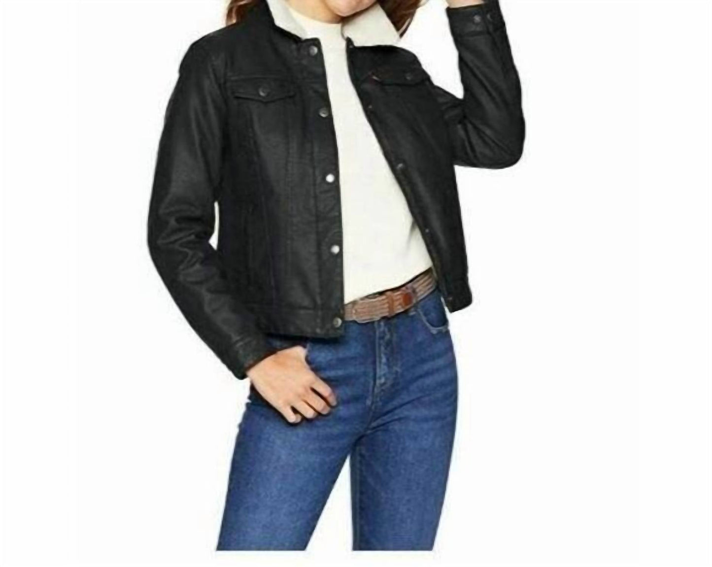 Levi'S - Classic Lined Sherpa Faux Leather Trucker Jacket