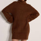 Apricot - Boucle Knit Fisherman Jumper Mini Dress