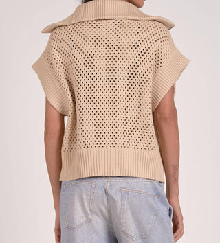 Elan - Cassie Short Sleeveless Sweater