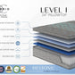 Restonic comfort care 14' euro top hybrid mattress, individual pocketed coil mattress , plush comfort