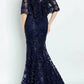 Cameron Blake - Off Shoulder Floral Lace Mother of the Bride Dress