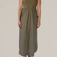Grade & Gather - Cotton Jersey Mixed Media Maxi Dress