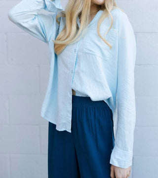 Z Supply - The Perfect Linen Button Top
