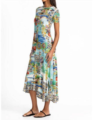 Johnny Was - JANIE FAVORITE ASYMMETRIC HEM SHORT SLEEVE DRESS