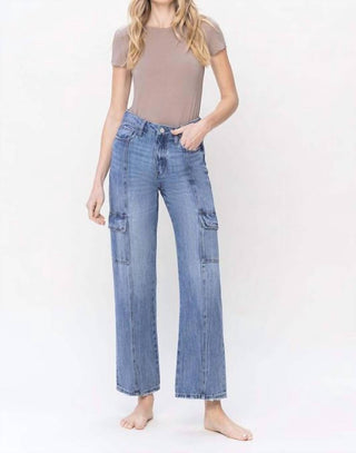 Vervet By Flying Monkey - High Rise Dad Cargo Jeans