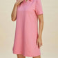Double Take - Textured Short Sleeve Dress