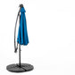 10ft Solar LED Offset Hanging Market Patio Umbrella (Dark Blue)