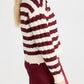 Lna - Devi Distressed Cable Knit Sweater