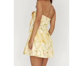 One And Only Collective - Strapless Floral Mini Dress