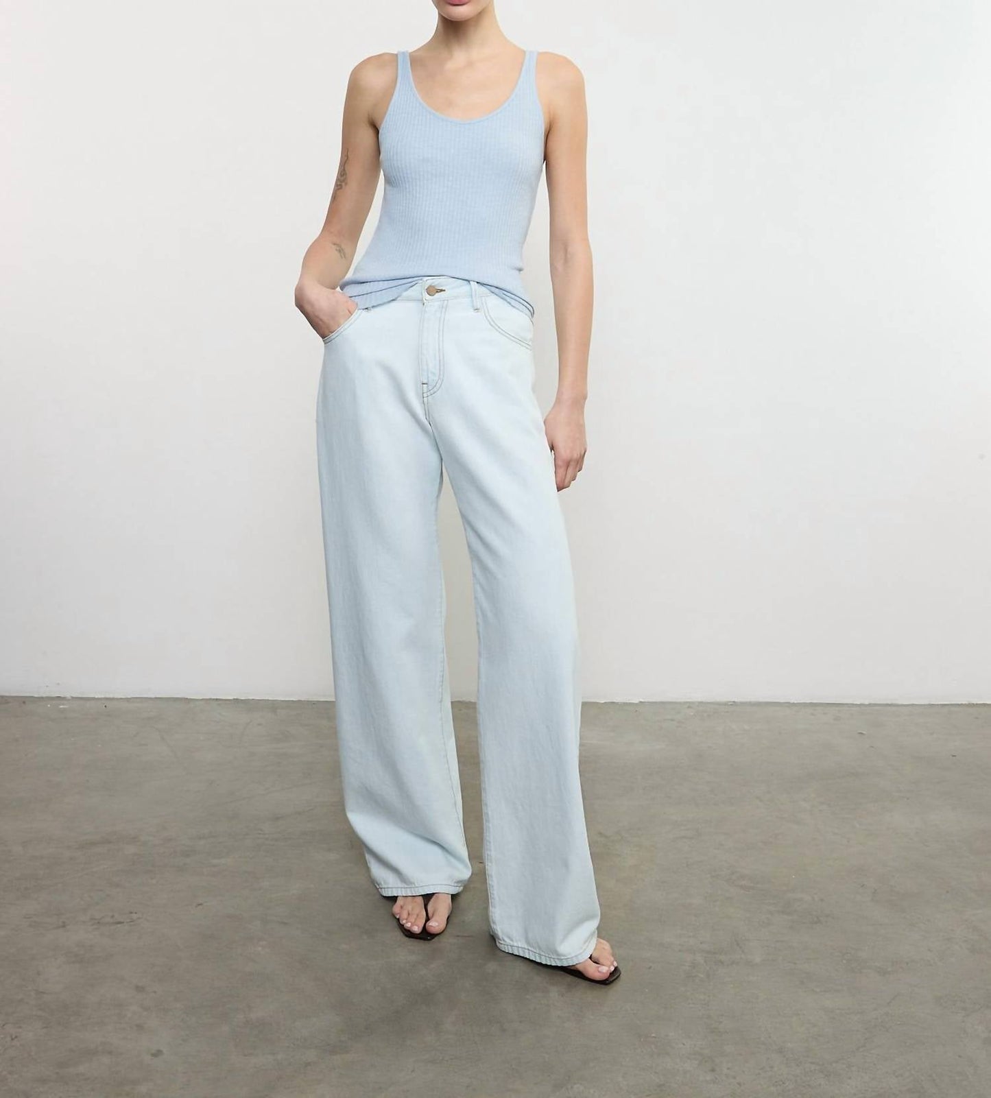 Enza Costa - Military Rib Slim Tank Top