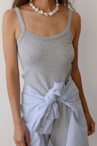 Donni. - Baby Rib Scallop Tank Top