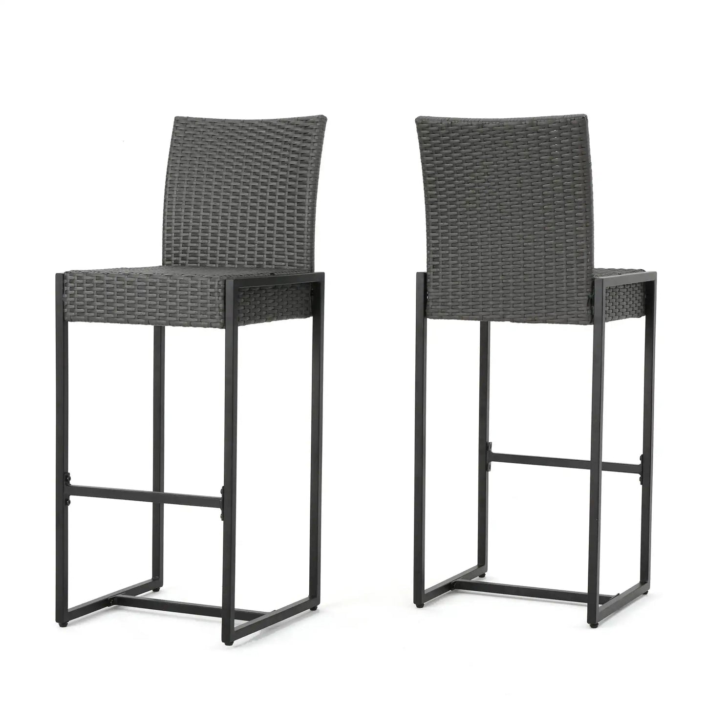 Outdoor Barstool With Handcrafted Details (Set of 2)