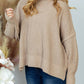 White Birch - Long Sleeve Solid Knit Sweater