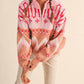 &Merci - Geometric Knit Half Zip Pullover