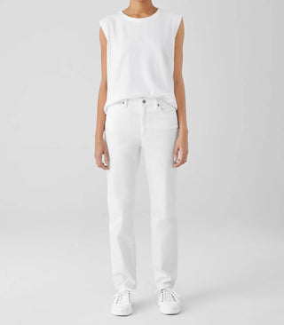 Eileen Fisher - Cozy Organic Cotton Slub Round Neck Tank