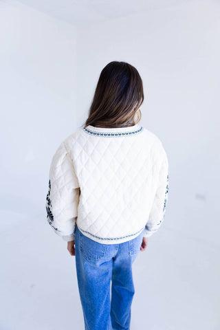 Mable - Embroidered Quilted Jacket
