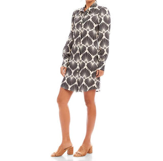 Karen Kane - Blouson Sleeve Linen Shirtdress