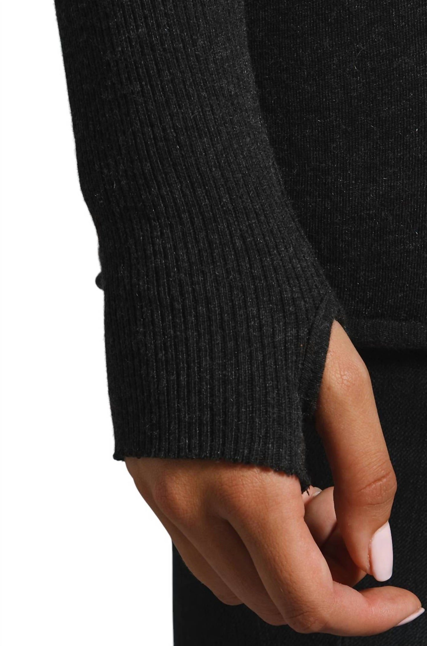 Enza Costa - Cashmere Cuffed Crew Neck Sweater