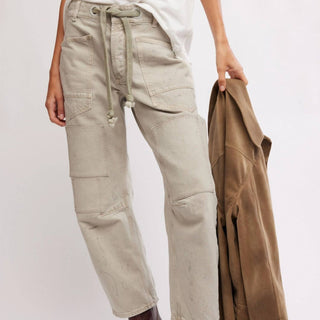 Free People - Moxie Pull-on Barrel Jeans
