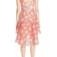 Alice + Olivia - Striped Organza Waterfall Ruffle Dress