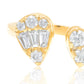 Diana M Jewels - 0.76 Cts Pave Toi Et Mo Diamond Ring