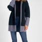 Elan - Belted Color Block Cardigan