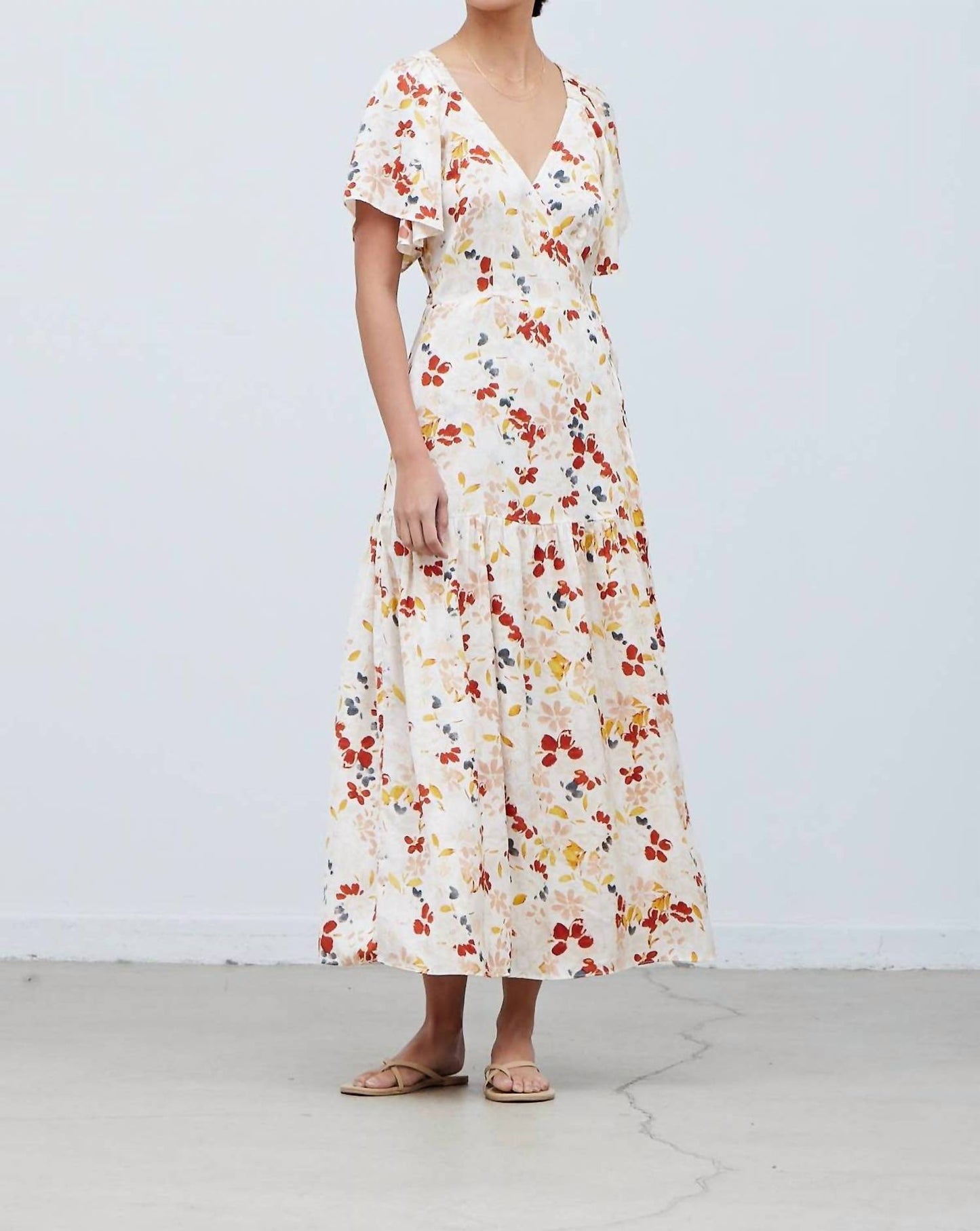 Grade & Gather - Floral Printed Wrap Dress