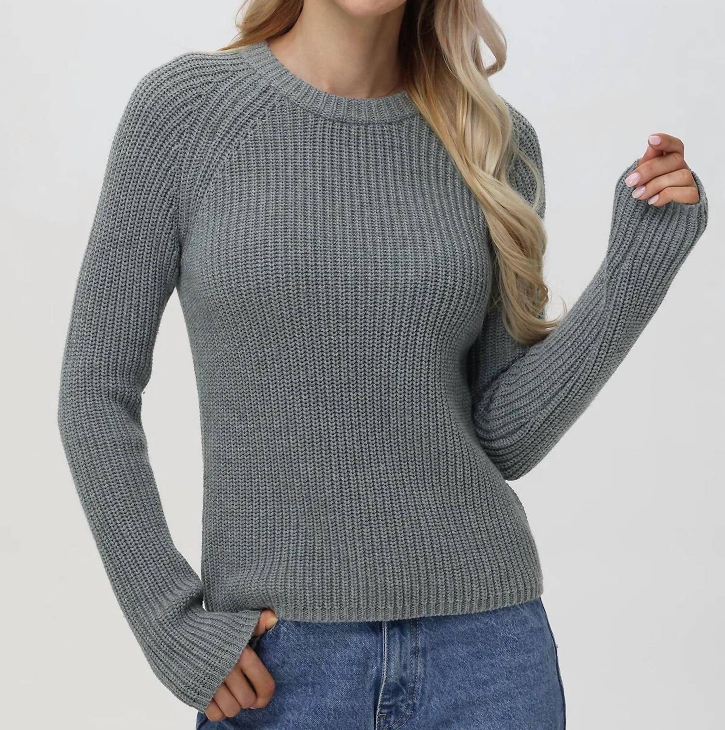 525 America - Jane Shaker Stitch Sweater