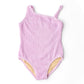 Shade Critters - Girl's One Shoulder Crinkle Swimsuit