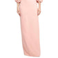 Alberto Makali - Boat Neck Gathered 3/4 Sleeve Column Slit Back Scuba Dress