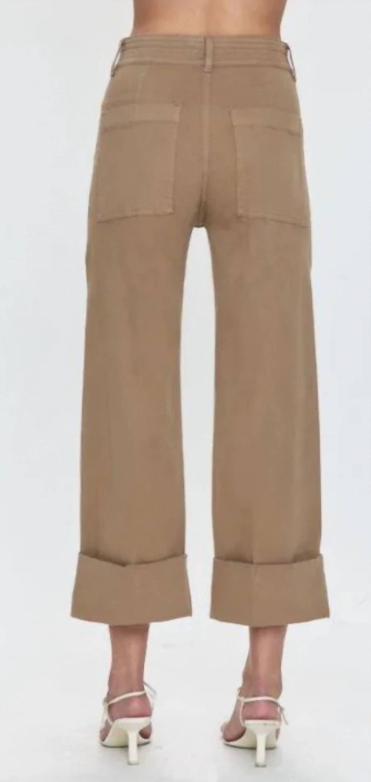 Pistola - MAYA Cuffed Hem Wide Leg Pants