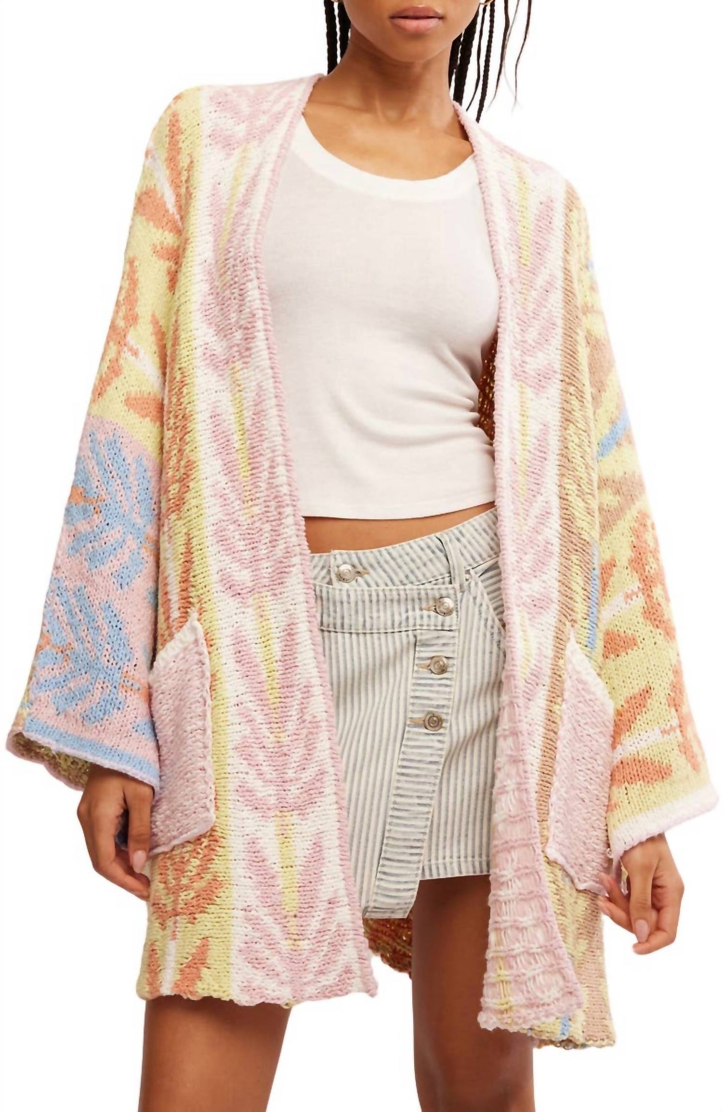 Free People - Mallorca Oversize Open Front Cardigan