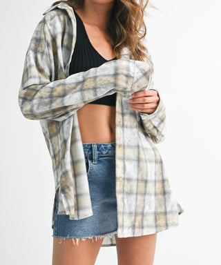 Aemi + Co - Women's Laura Plaid Washed Flannel Shirt